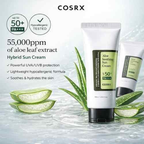 COSRX Aloe Soothing Sun Cream SPF 50+ PA+++  50 ML