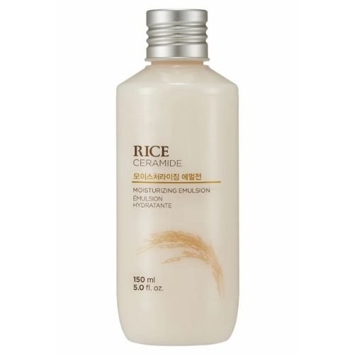 Rice Ceramide Moisturizing Emulsion – Lightweight Hydration | Strengthens Skin Barrier | Long-Lasting Moisture | Smooth, Non-Greasy Finish | 150 ml|THE FACE SHOP CLEAN BEAIUTY.|