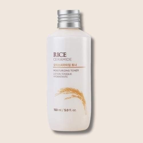 Rice Ceramide Moisturizing Toner – Hydrating Lotion Tonique | Strengthens Skin Barrier | Lightweight, Non-Sticky | Daily Hydration | 150 ml,|THE FACE SHOP  CLEAN BEAUTY.