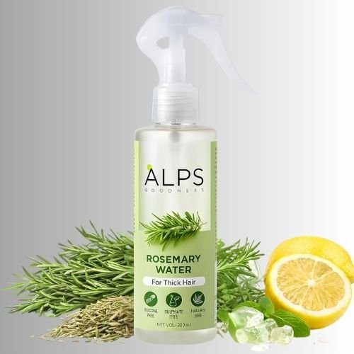 Alps Goodness Rosemary Water – For Thicker-Looking Hair | Silicone-Free | Sulphate-Free | Paraben-Free | Lightweight Hair Mist | 200 ml