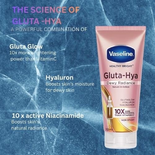 Vaseline Healthy Bright Gluta-Hya Dewy Radiance Serum-in-Lotion – 70 ml