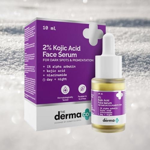 The Derma Co 2% Kojic Acid Face Serum with Alpha Arbutin & Niacinamide – For Dark Spots & Pigmentation