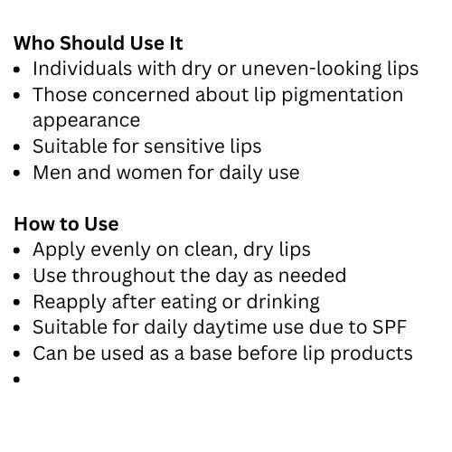 The Derma Co 1% Kojic Acid Lip Balm with Alpha Arbutin & Hyaluronic Acid SPF 30 PA++ – 4.5 g