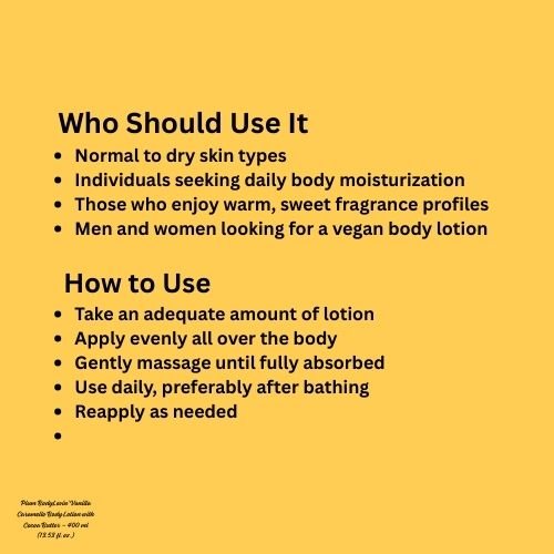 Plum BodyLovin’ Vanilla Caramello Body Lotion with Cocoa Butter – 400 ml (13.53 fl. oz.)