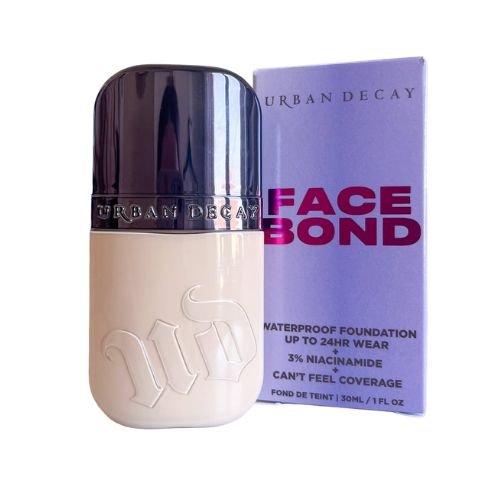 6.	URBAN DECAY FACE BOND waterproof foundation UP TO 24hr WEAR +3% NIACINAMIDE+CAN'T FEEL COVERAGE,30ML  