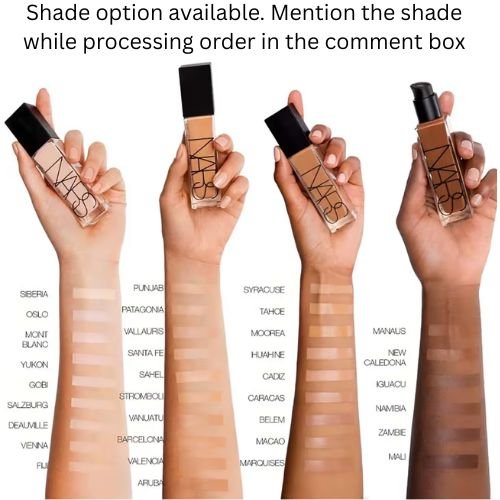 NARS Natural Radiant Longwear Foundation – Full Coverage Liquid Foundation | Lightweight, Buildable & Long-Lasting Wear | Natural Glow Finish | Suitable for Indian Climate | 30ml