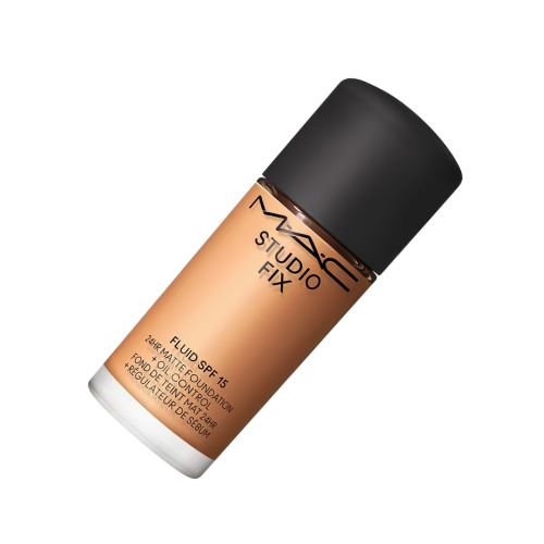  MAC Studio Fix Fluide SPF 15 – 24 Hr Matte Foundation + Oil Control (Fond de Teint Mat 24H, regulator de sebum) | 30 ml / 1.0 fl. oz.