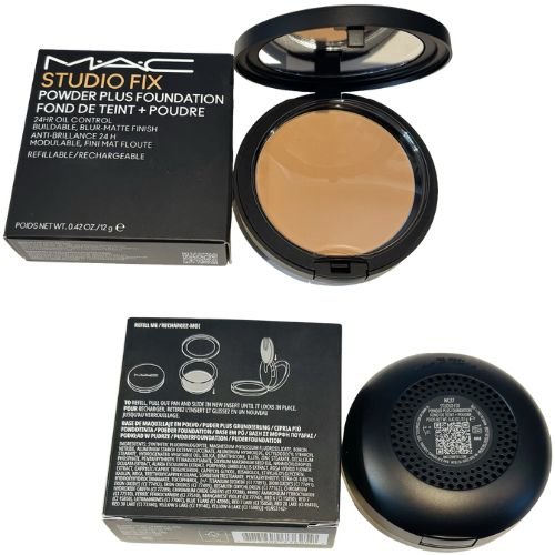MAC Studio Fix Powder Plus Foundation – 24HR Oil Control, Buildable Blur-Matte Finish (Refillable) | 12 g