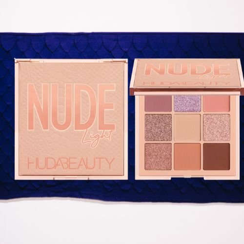 Huda Beauty Nude Light Eyeshadow Palette | Soft Neutral & Pastel Tones for Everyday Eye Makeup