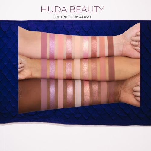 Huda Beauty Nude Light Eyeshadow Palette | Soft Neutral & Pastel Tones for Everyday Eye Makeup