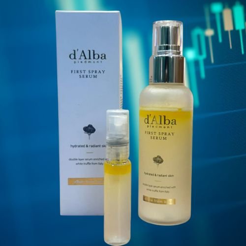d’Alba First Spray Serum | Hydrated & Radiant Skin Mist with Italian White Truffle – Double-Layer Formula