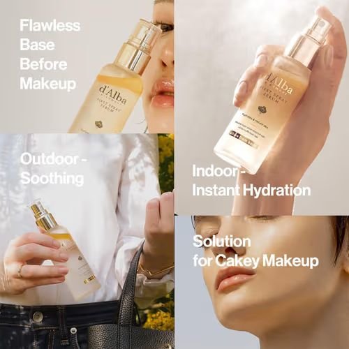 d’Alba First Spray Serum | Hydrated & Radiant Skin Mist with Italian White Truffle – Double-Layer Formula