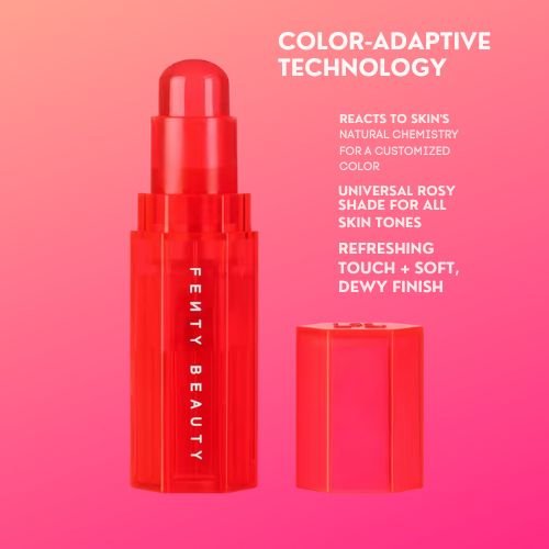 FENTY BEAUTY DIAMOFenty Beauty Match Stix – Color-Adaptive Cheek + Lip Stick (Bâton Joues et Lèvres Couleur Modulable), 5 gND BOMB,ALL-OVER DIAMOND VEIL VOILE EFFET DIAMANT,5.g