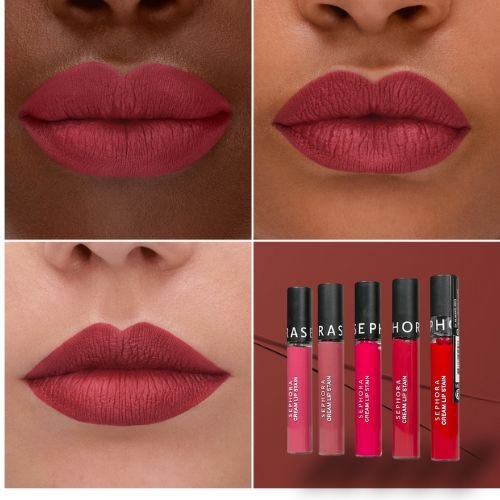 Sephora Cream Lip Stain – Long-Wear Liquid Lipstick (High-Pigment Matte Finish)