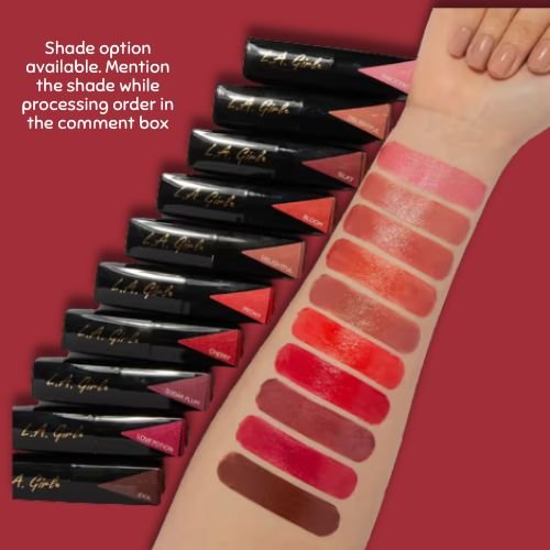 L.A. Girl Lip Attraction Lipstick with Vitamin E – Delightful Shade (3.2 g)