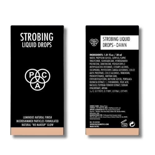 Strobing Liquid Drops – PCA Laminers Natural Finish Micro Shimmer Foundation Glow