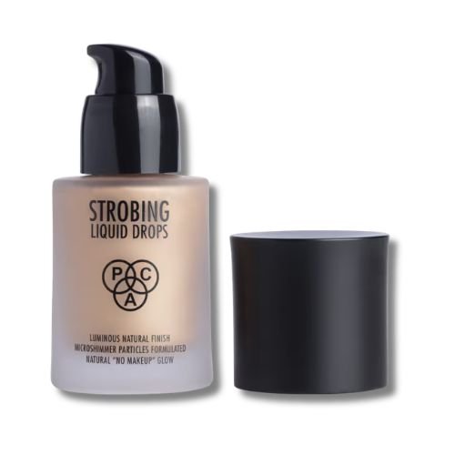 Strobing Liquid Drops – PCA Laminers Natural Finish Micro Shimmer Foundation Glow