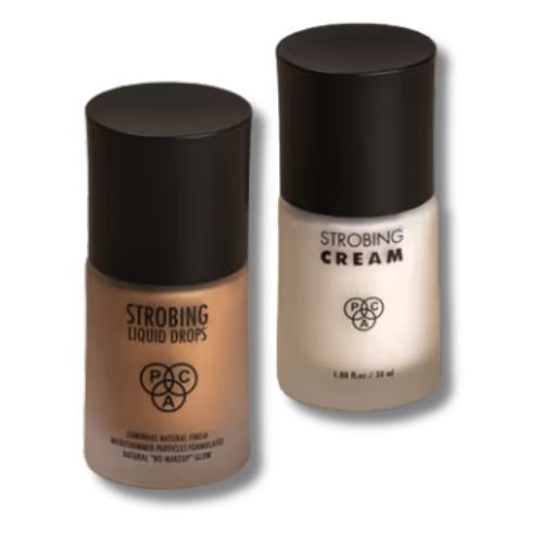 Strobing Liquid Drops – PCA Laminers Natural Finish Micro Shimmer Foundation Glow