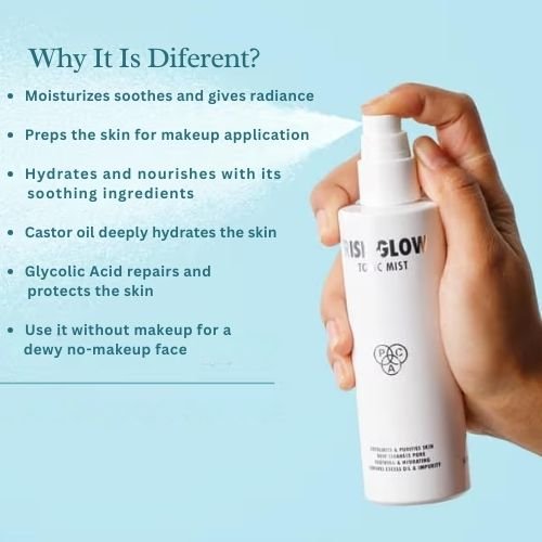 Rice Glow Tonic Mist with PCA – Exfoliating & Purifying Face Mist for Deep Pore Cleansing, Oil Control, Soothing Hydration & Radiant Skin