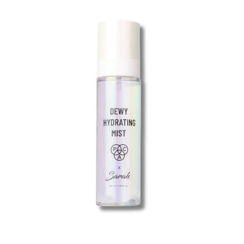 Sarah Dry Hydrating Mist with PCA – Instant Pre-Makeup Hydration & Post-Makeup Glow Enhancer | Vegan & Cruelty-Free | Oil-Free Lightweight Facial Mist