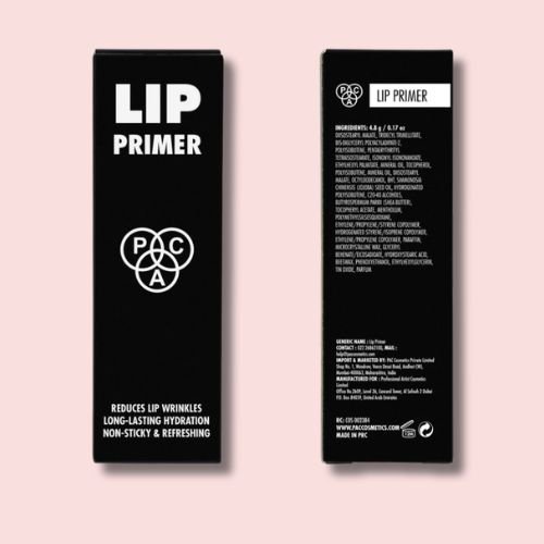 Lip Primer with PCA – 4.8 g / 0.17 oz | Wrinkle-Reducing, Long-Lasting Hydration | Non-Sticky, Refreshing Base for Smooth Lipstick Application