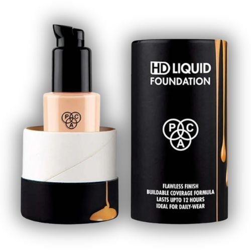 HD Liquid Foundation – PCA Flawless Finish Buildable Coverage Formula (Up to 12 Hours) – Ideal for Daily Wear |