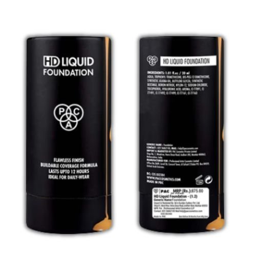 HD Liquid Foundation – PCA Flawless Finish Buildable Coverage Formula (Up to 12 Hours) – Ideal for Daily Wear |
