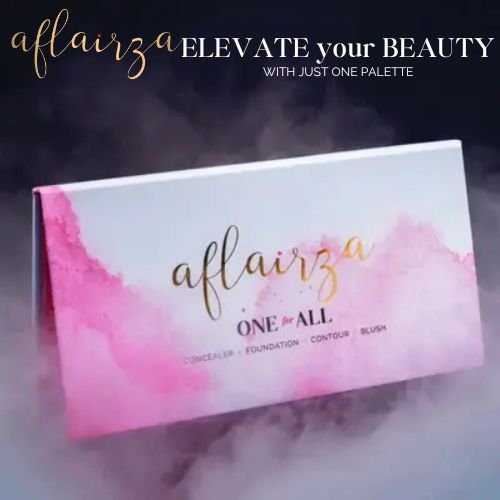 Aflairza One For All – Concealer + Foundation + Contour + Blush Palette | Multi-Use Cream Base Kit