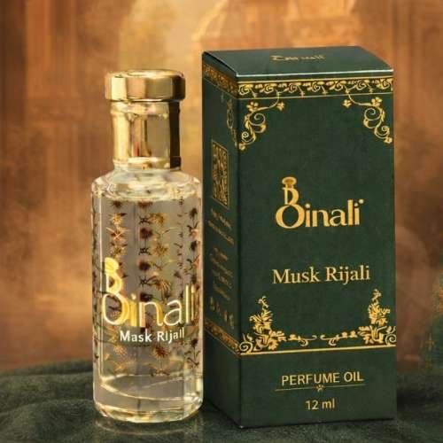 BINALI Musk Rijali Attar – 12ml Luxury Perfume Oil (Gift Edition)